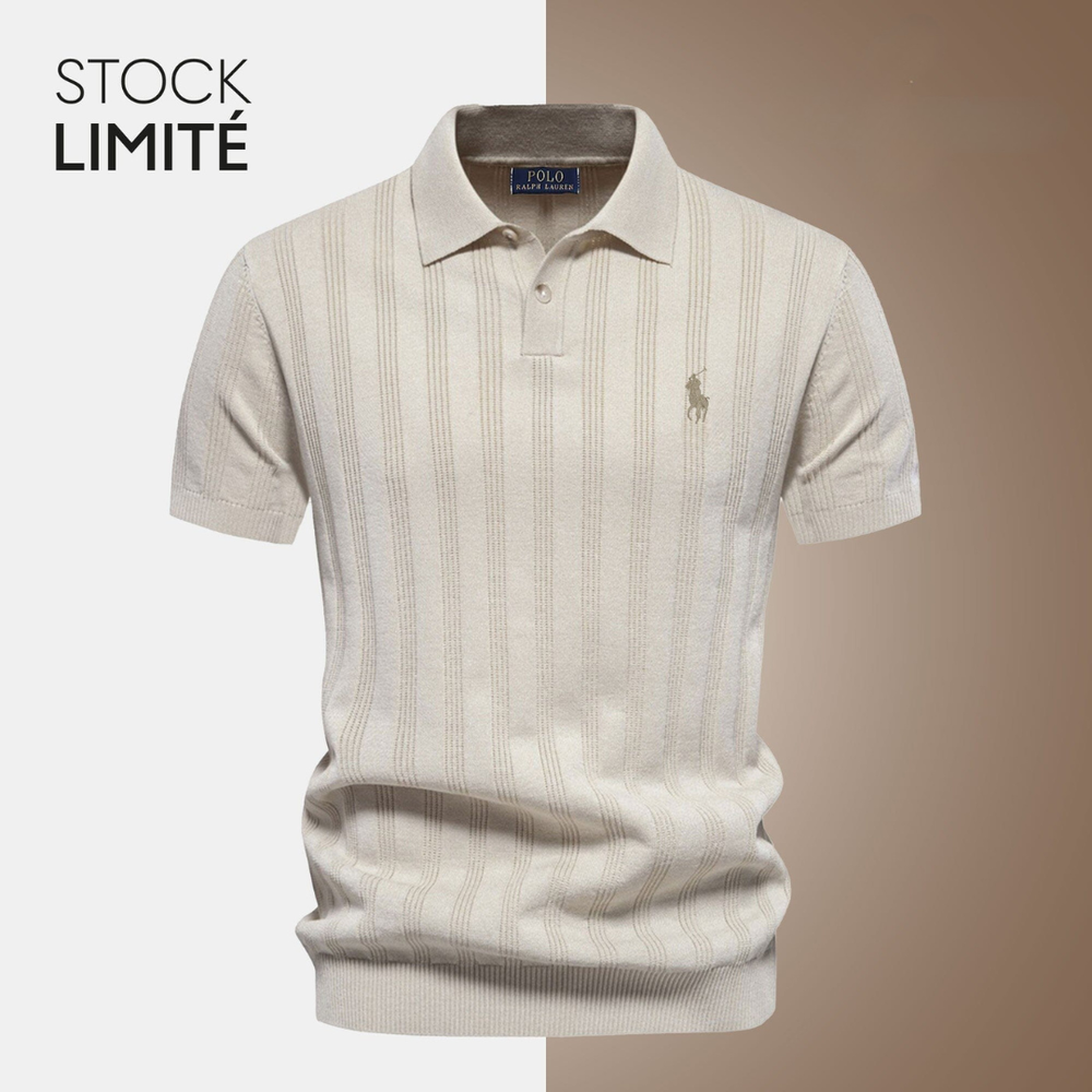 Polo en maille texturée exclusif RL pour homme