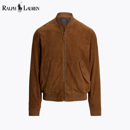 Blouson aviateur en daim RL