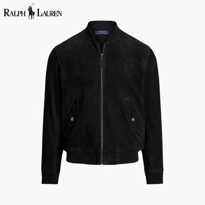 Blouson aviateur en daim RL